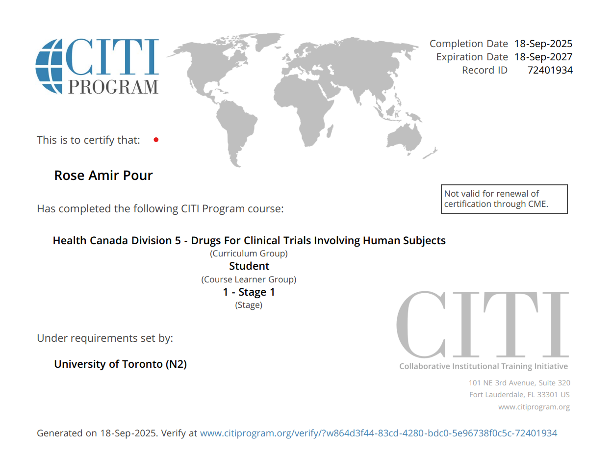 CITI Health Canada Division 5